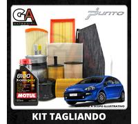 Kit tagliando Grande Punto 1.3 multijet 75cv 55kw Olio Motul 5w40