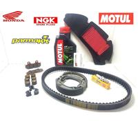 KIT TAGLIANDO HONDA @ 125 150 2003 2004 OLIO CANDELA CINGHIA PASTIGLIE GANASCE