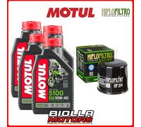 KIT TAGLIANDO HONDA CB1100 EX-E 2017 FILTRO OLIO MOTUL 5100 10W40 4x104066+HF204