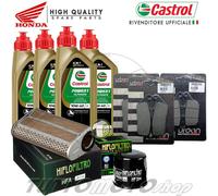 KIT TAGLIANDO HONDA CBF 600 S 2010 OLIO CASTROL FILTRI PASTIGLIE BRAKING