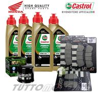KIT TAGLIANDO HONDA CBF 600 S ABS 2008 OLIO CASTROL FILTRO PASTIGLIE CBF600 S
