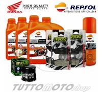 KIT TAGLIANDO HONDA CBF600 N 2004 2005 OLIO REPSOL PASTIGLIE GRASSO FILTRO