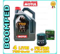 KIT TAGLIANDO HONDA CBR929 OLIO MOTUL 7100 10W40 FILTRO HIFLO 204 MO61F1