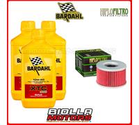 KIT TAGLIANDO HONDA CX 500 EC 1982 FILTRO OLIO BARDAHL XTC C60 10W50 3x390039+HF
