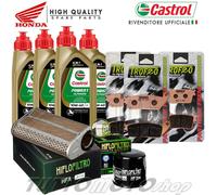 KIT TAGLIANDO HONDA HORNET 600 2011 2012 OLIO CASTROL RACING FILTRI PASTIGLIE