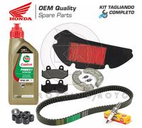KIT TAGLIANDO HONDA SH 125/150 2001-2004 OLIO CANDELA CINGHIA PASTIGLIE GANASCE