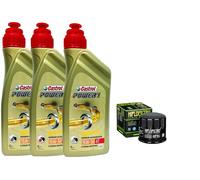 KIT TAGLIANDO HONDA SILVER WING 600 2001/2011 CASTROL 15W50 FILTRO OLIO HIFLO