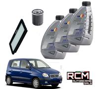 Kit Tagliando Hyundai Atos dal 2005 1.1 Filtri e 3 Litri Olio Motore Q8 10W40