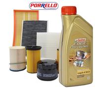 KIT TAGLIANDO HYUNDAI TUCSON 1.7 CRDI 85KW 116CV DAL 062015 + 5W30 CASTROL