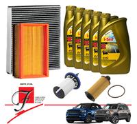 KIT TAGLIANDO JEEP COMPASS/RENEGADE 1.6/2.0 4 FILTRI + 4LT 0W20
