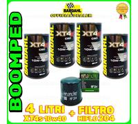 KIT TAGLIANDO KAWASAKI ER-6f OLIO BARDAHL XT4S 10W40 FILTRO HIFLO 204 04BD32F1