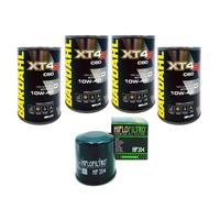 KIT TAGLIANDO KAWASAKI KVF750 OLIO BARDAHL XT4S 10W40 FILTRO HIFLO 204 04BD32F1