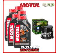 KIT TAGLIANDO KAWASAKI VN1500 E2-E7 Classic 1999 FILTRO OLIO MOTUL 7100 10W40 5x