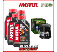 KIT TAGLIANDO KAWASAKI VN800 E1,E2 Drifter 2001 FILTRO OLIO MOTUL 7100 10W40 4x1