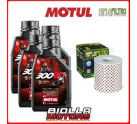 KIT TAGLIANDO KAWASAKI Z1000 A1,A2,A3,A4 1981 FILTRO OLIO MOTUL 300V 10W50 4x112