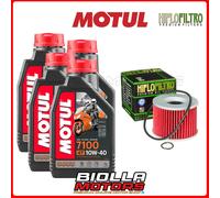 KIT TAGLIANDO KAWASAKI Z750 E1,E2,E3 1982 FILTRO OLIO MOTUL 7100 10W40 4x104091+