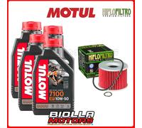 KIT TAGLIANDO KAWASAKI Z750 E1,E2,E3 1982 FILTRO OLIO MOTUL 7100 10W50 4x104097+