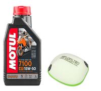 KIT TAGLIANDO KTM 85SX 2018 2019 2020 2021 2022 7100 15W50 FILTRO ARIA HIFLO