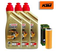 Kit/tagliando KTM Adventure Duke Enduro 950 990 Castrol 5W40 filtro olio X MOTO