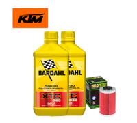 KIT/Tagliando KTM Duke RC 125 200 390 2010 2016 Bardahl XTC 10W30 filtro olio
