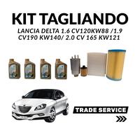 Kit Tagliando LANCIA DELTA 1.6/1.9/2.0 CV 120/190/165 KW88/140/121 + 4LT XS 5W30