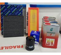 KIT TAGLIANDO LANCIA YPSILON 1.2 312 3 FILTRI UFI 4 LT OLIO SELENIA 20K DAL 2011