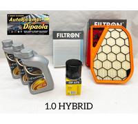 KIT TAGLIANDO LANCIA YPSILON FIAT PANDA 1.0 MILD HYBRID IBRIDA 3 OLIO + 3 FILTRI