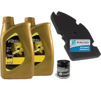 KIT TAGLIANDO MANUTENZIONE FILTRO ARIA FILTRO OLIO ED OLIO PER PIAGGIO X8 - X9 ORIGINALE PIAGGIO 2L OLIO ENI 10W 40