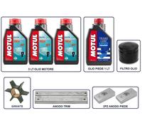 KIT TAGLIANDO MANUTENZIONE FUORIBORDO MERCURY 40 HP EFI 3 CIL 747cc PIEDE 1.83:1