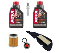 Kit Tagliando Manutenzione Olio Filtri e Candela per Beverly HPE 400 2021 2022 2023 2024 2025