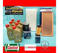 KIT TAGLIANDO MERCEDES CLASSE A W169 B W245 160 180 200 CDI CASTROL FILTRI BOSCH