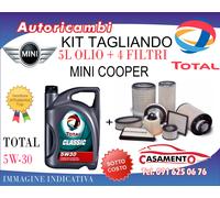 KIT TAGLIANDO MINI COOPER 1.5D 85KW DAL 11/2014 IN POI + 5L TOTAL 5W30