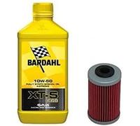 Kit Tagliando moto 2 litri olio Bardahl XTS 10w50 + filtro HF155