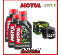 KIT TAGLIANDO MOTO GUZZI 1000 SP3 1990 FILTRO OLIO MOTUL 5100 10W40 4x104066+HF5