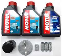 KIT TAGLIANDO MOTORE FUORIBORDO YAMAHA 40-50-60 OLIO MOTUL FILTRO ANODI SET F