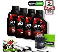KIT TAGLIANDO MOTUL 300V 10W40 + FILTRO OLIO Kawasaki VN 1500 Classic Fi