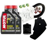 kit tagliando motul compatibile con piaggio beverly 300 con cinghia RULLI originale 2009 2010 2011
