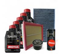 Kit Tagliando Nissan Juke 1.5 dCi Diesel 3 Filtri 5 LT Olio Motul 5w30