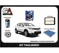 KIT TAGLIANDO NISSAN QASHQAI II 1.5 DCI 81KW 110CV DAL 11/2013 ELF FE 5W30