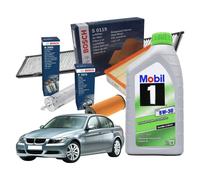 KIT TAGLIANDO OLIO + 4 FILTRI BOSCH BMW 3 (E90) 320 d KW 130 CV 177