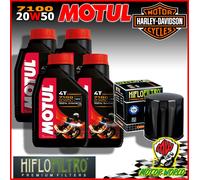KIT TAGLIANDO OLIO 7100 20W50 + FILTRO HARLEY FLSTC Heritage Softail Classic