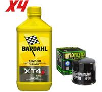 KIT TAGLIANDO OLIO BARDAHL XT4-S C60 10W40 E FILTRO GSR 600 2006 2007
