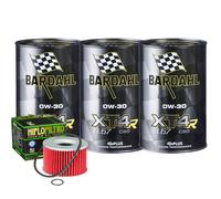 Kit Tagliando Olio Bardahl XT4R 0W30 Filtro Per Kawasaki KZ550 H1 H21982>1984