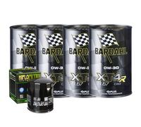 Kit Tagliando Olio Bardahl XT4R 0W30 + Filtro Per Moto Guzzi 1100 Stone 2005