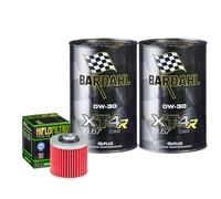 Kit Tagliando Olio Bardahl XT4R 0W30 + Filtro Per Yamaha SR400 1JR