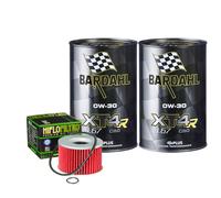 Kit Tagliando Olio Bardahl XT4R 0W30 Per Kawasaki EL250 Eliminator1988>1997