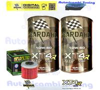 Kit Tagliando Olio Bardahl XT4R 10W60 + Filtro Per Honda CRF250 RX-M 2021