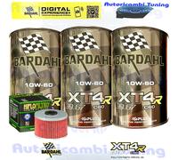 Kit Tagliando Olio Bardahl XT4R 10W60 Filtro Per Kawasaki KLX 230 230R 2020>2021