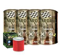 Kit Tagliando Olio Bardahl XT4R 10W60 + Filtro Per Moto Morini 1200 Sport 2006>