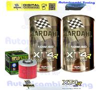 Kit Tagliando Olio Bardahl XT4R 10W60 + Filtro Per Yamaha FZR250 EXUP 1989>1990
